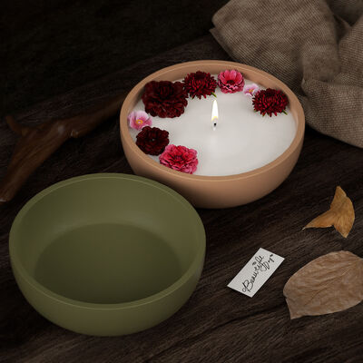 Crystal dropper gypsum cement candle cup storage bowl storage tray candle container silicone mold wholesale