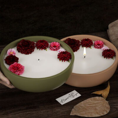 Crystal dropper gypsum cement candle cup storage bowl storage tray candle container silicone mold wholesale