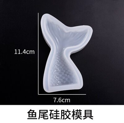 DIY crystal dropper silicone mold large and small fish tail ornament silicone grinding tool Easter