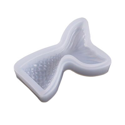 DIY crystal dropper silicone mold large and small fish tail ornament silicone grinding tool Easter