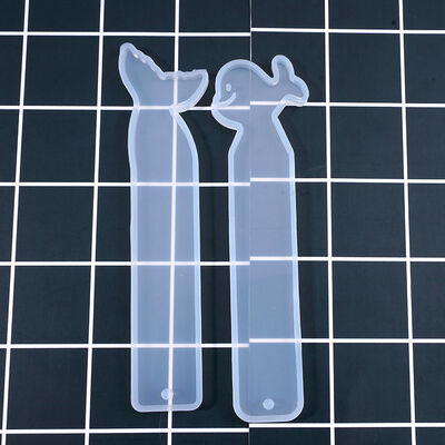 Crystal dropper animal bookmark silicone mold DIY rabbit, cat, dolphin, standing teddy bear mold