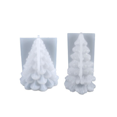 DIY crystal dropper mold 3D Christmas tree candle stand decoration silicone mold spot wholesale
