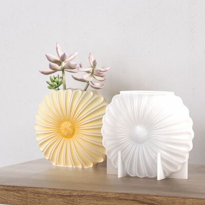3D Sunflower Vase Decoration Silicone Mold DIY Sunflower Inserter Dropping Gypsum Grinding Machine