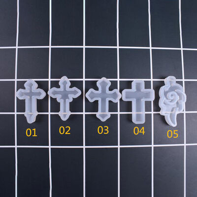 Crystal Dropping Glue Cross Pendant Silicone Mold DIY Handmade Multiple Cross Star Model Pendants