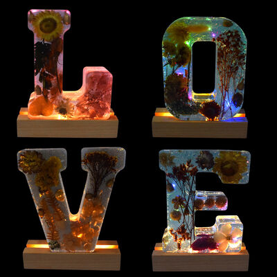 DIY crystal dropper mold 26 large letter table decoration silicone mold spot wholesale