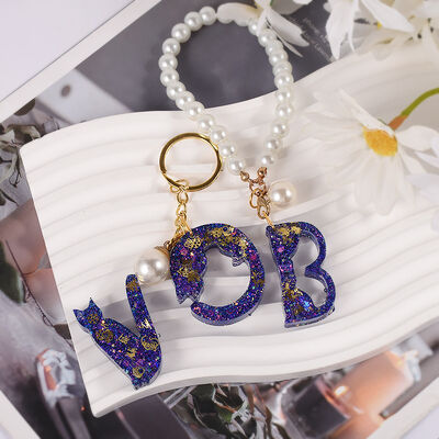 Crystal dropper full page English 26 letter 26 cat letter pendant silicone mold DIY keychain