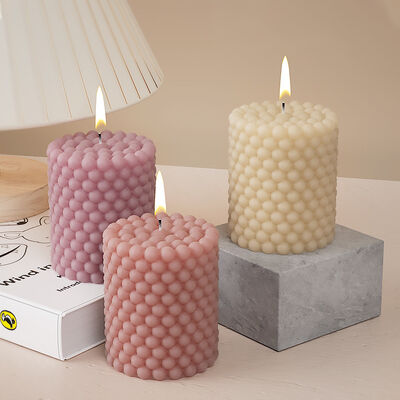 Crystal dropper cylinder aromatherapy candle bubble bead wave point table DIY gypsum ornament silicone mold