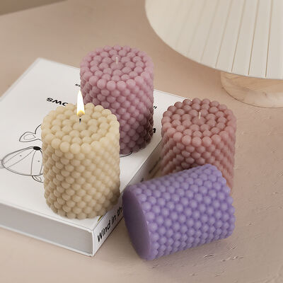 Crystal dropper cylinder aromatherapy candle bubble bead wave point table DIY gypsum ornament silicone mold