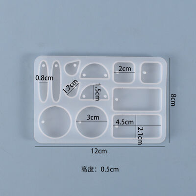 DIY Crystal Dropping Silicone Mold Earring Pendant Creative Handmade Pendant Decorative Silicone Mold