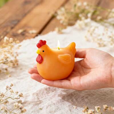Easter New Product Silicone Mold DIY 3D Stereoscopic Rooster Hen Candle Pendant Gypsum Mold
