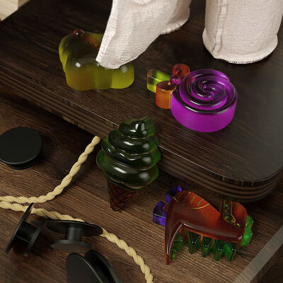 DIY crystal dropper resin grinding tool hole shoe buckle flower rainbow crown patch silicone mold