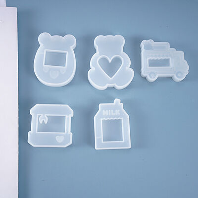 DIY Crystal Dropping Gel Flowing Sand Mold Hanging Pendant Jewelry Game Machine Milk Box Silicone Mold