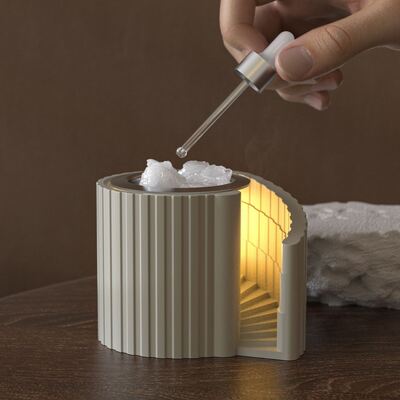 Aromatherapy gypsum cement spiral staircase aroma furnace decoration candle mold DIY candle holder silicone mold