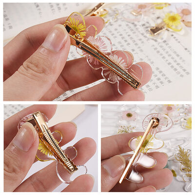 DIY crystal dropper resin mirror hair clip accessories irregular collection hair accessories silicone mold