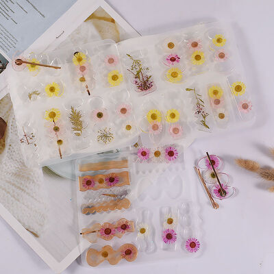DIY crystal dropper resin mirror hair clip accessories irregular collection hair accessories silicone mold