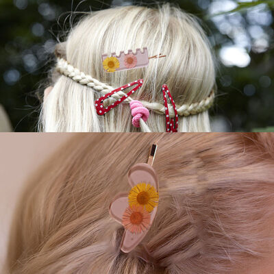 DIY crystal dropper resin mirror hair clip accessories irregular collection hair accessories silicone mold