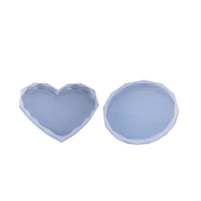 DIY Crystal Drip Glue Circular Love Diamond Pendulum Mold Silicone Mirror Decoration Pendant Mold