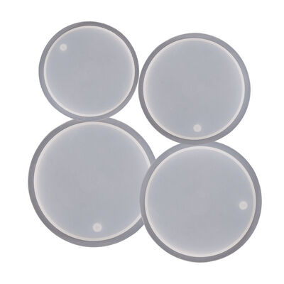 DIY Crystal Dropping Gel Gouka Circular Pendant Mold Keychain Large, Medium, Small, Circular Hanging Plate Silicone Grinding Machine