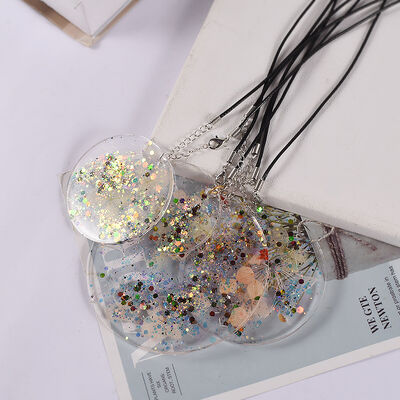DIY Crystal Dropping Gel Gouka Circular Pendant Mold Keychain Large, Medium, Small, Circular Hanging Plate Silicone Grinding Machine