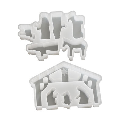 Easter pastry, birth, prayer, worship, ornament, drip glue, plaster mold, prayer, house, candle holder, silicone mold