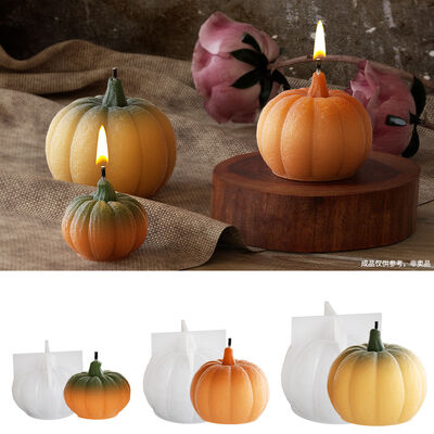 Crystal Drip Glue Sand Noodles Christmas Pumpkin Ornaments DIY Aromatherapy Gypsum Candles Silicone Mold