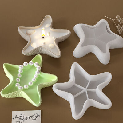 DIY starfish candle tray silicone mold jewelry storage box minimalist style starfish tray silicone mold