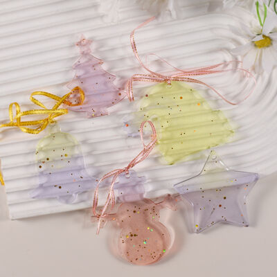 Crystal Drip Glue DIY Resin Christmas Series Pendant Hanging Christmas Snowman Old Man Silicone Mold