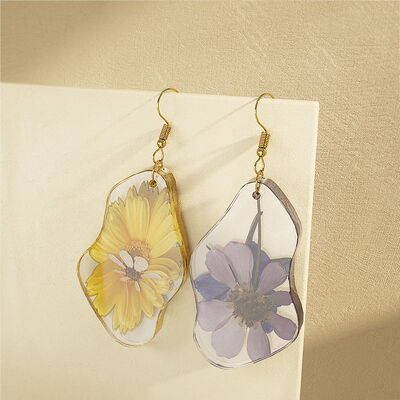 DIY Mirror Dropping Resin Earrings Pendant Silicone Mold Geometric Plane Earrings Keychain Grinding Tool
