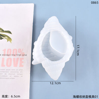 DIY Crystal Dropping Glue Mold Creative Conch Storage Box Silicone Mold Manufacturer Spot Wholesale