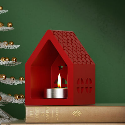 DIY dropper mold, pentagram cabin candle holder base, silicone mold, gypsum candle ornament mold