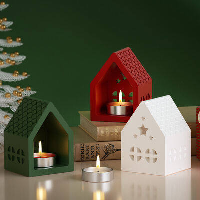 DIY dropper mold, pentagram cabin candle holder base, silicone mold, gypsum candle ornament mold