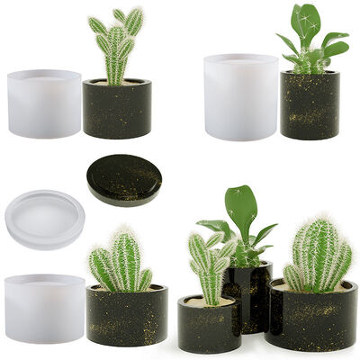 Crystal Drip Glue DIY Resin Aromatherapy Gypsum Storage Box Silicone Mold Large Flower Pot Cup Grinding Tool
