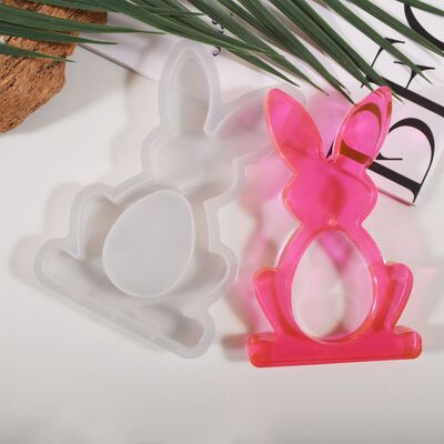 Easter Rabbit Egg Mushroom Pendant Decoration Silicone Mold DIY Aromatherapy Gypsum Mold
