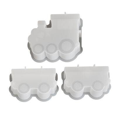 DIY resin gypsum locomotive, train box, candle holder, silicone mold, plug-in, table, drip glue mold