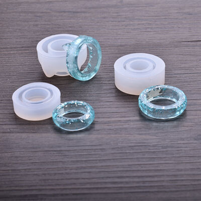 DIY Crystal Dropping Silicone Mold Cat Ear Diamond Curved Mirror Ring Silicone Mold Handmade Mold