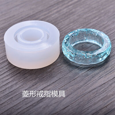 DIY Crystal Dropping Silicone Mold Cat Ear Diamond Curved Mirror Ring Silicone Mold Handmade Mold