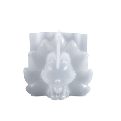 DIY crystal dropper mold, three-dimensional nine tailed fox platform decoration, silicone mold, spot wholesale