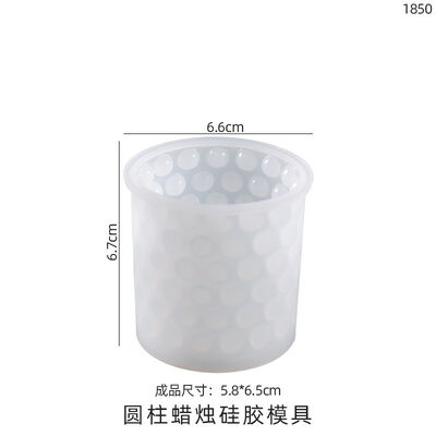 DIY crystal dropper resin grinding tool, wave point cylindrical hexagonal candle holder, silicone mold