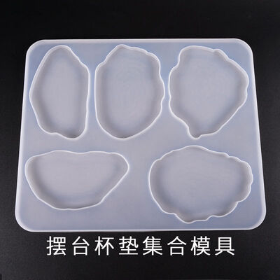 DIY crystal dropper mold, large swing table mold, coaster set, multi specification base, teacup pad, silicone mold