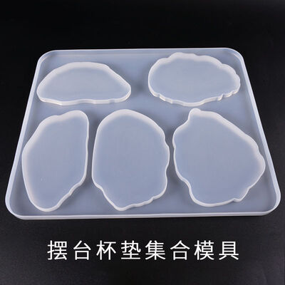 DIY crystal dropper mold, large swing table mold, coaster set, multi specification base, teacup pad, silicone mold