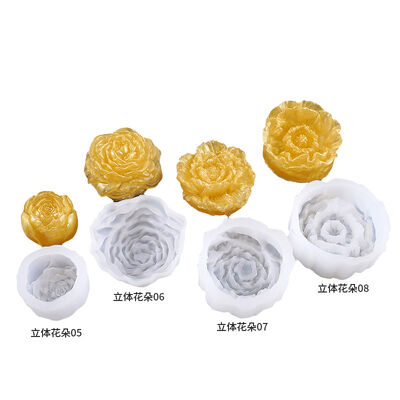 Yumei Crystal Dropping Glue Flower Mold DIY Jewelry Multiple Flower Mirrors Three Dimensional Flower Silicone Mold