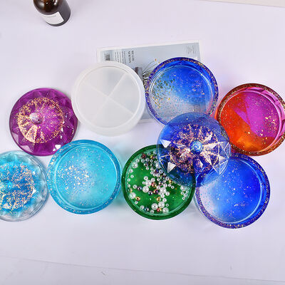 DIY Drip Glue Gypsum Stacking Le Diamond Pattern Storage Box European Multi Layer Storage Can Silicone Mold