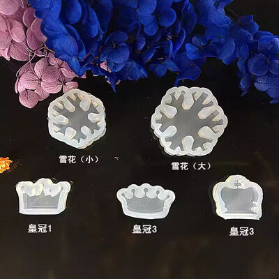 Crystal Droplet Pendant Silicone Mold DIY Handmade Animal Ornament Kitten Note Snowflake Dolphin Hippopotamus Pendant