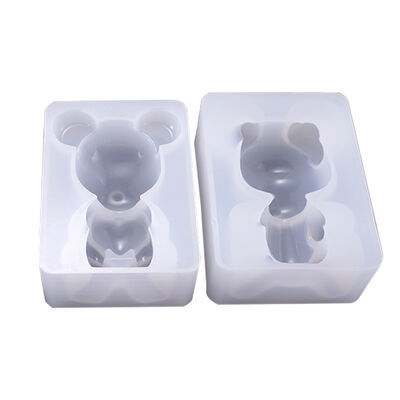 DIY crystal dropper mold semi three-dimensional violent bear sleep baby drooping ear rabbit collection silicone touch tool