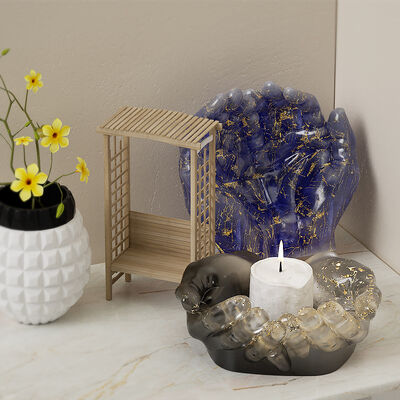 Crystal dropper resin, hands together, plate, thickened gypsum ashtray, storage box, silicone mold