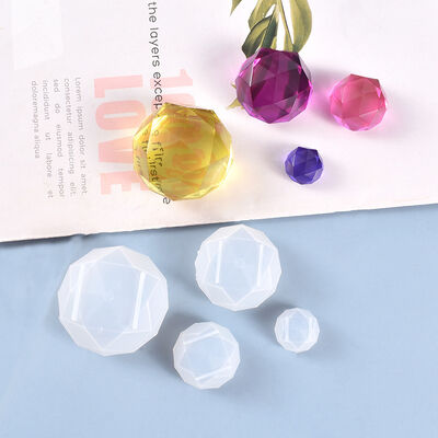 DIY Crystal Dropping Glue Mold High Mirror Surface Diamond Pendant Jewelry Silicone Mold Spot Wholesale