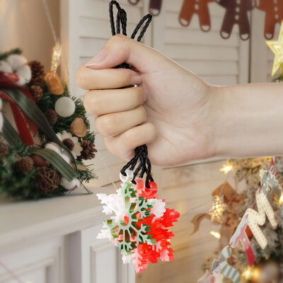 DIY cristal gotero resina con agujeros copo de nieve de Navidad colgando colgante de llave joyería molde de silicona