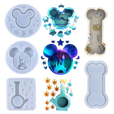 DIY crystal dropper mold sand test tube bottle castle dog bone sand silicone mold