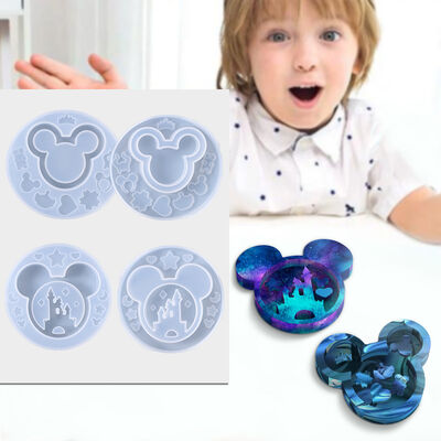 DIY crystal dropper mold sand test tube bottle castle dog bone sand silicone mold