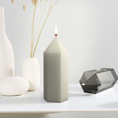 DIY crystal dropper mold hexagonal vertebral body home decoration candle making silicone mold